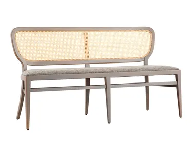 BRASSERIE - Beech bench with back _ Roche Bobois